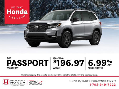 Get the 2026 Honda Passport!