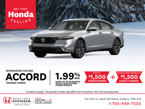 Get the 2025 Honda Accord Hybrid!