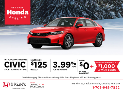Get the 2026 Honda Civic Hybrid!