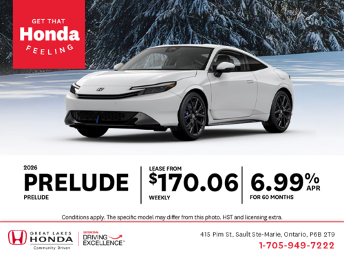 Get the 2026 Honda Prelude!