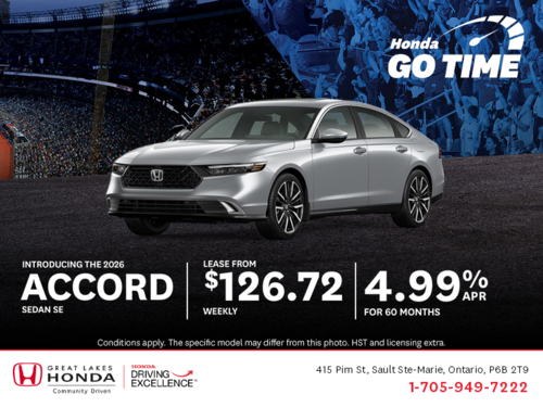 Get the 2026 Honda Accord!