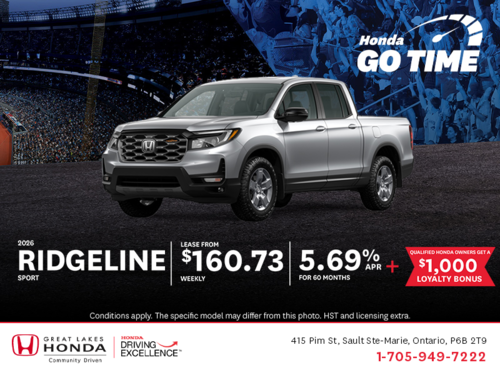 Get the 2026 Honda Ridgeline!