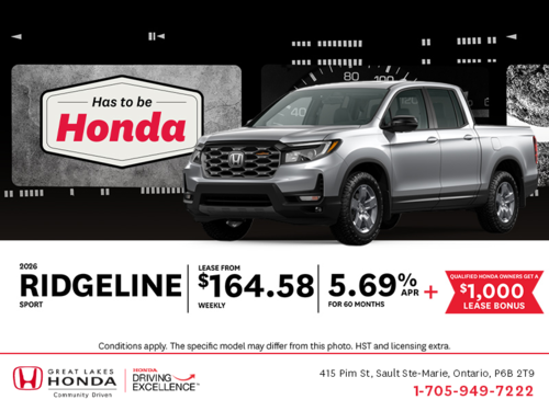 2026 Honda Ridgeline