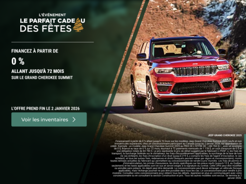 L'événement mensuel de Jeep