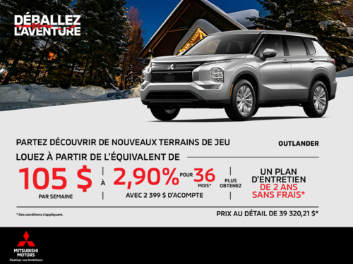 Procurez-vous le Mitsubishi Outlander 2026