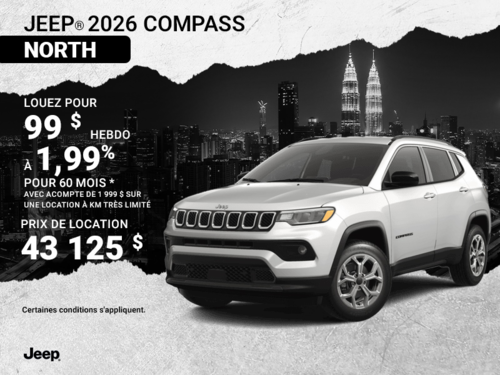 Conduisez un Jeep Compass 2026!
