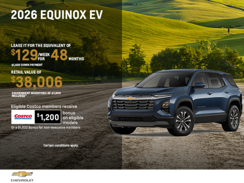 Get the 2026 Chevrolet Equinox EV