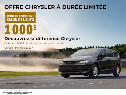 L'événement mensuel de Chrysler