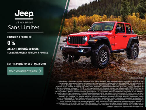 L'événement mensuel de Jeep