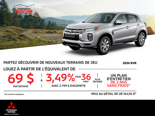 Procurez-vous le Mitsubishi Rvr 2026