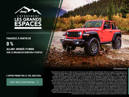 Conduisez un Jeep Jeep Wrangler 2025!