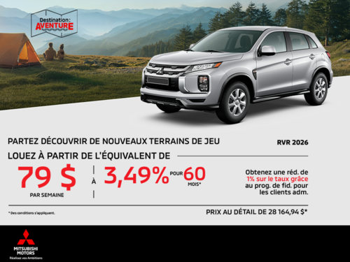 Procurez-vous le Mitsubishi RVR 2026