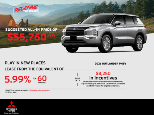Get the 2026 Mitsubishi Outlander PHEV