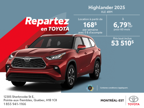 Toyota Highlander 2025