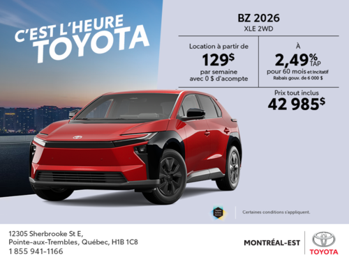 Toyota bZ 2026