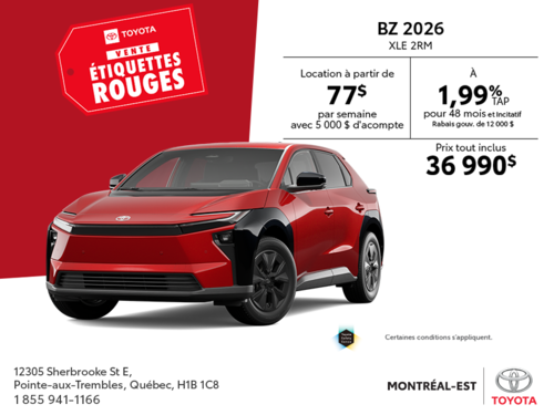 Toyota bZ 2026