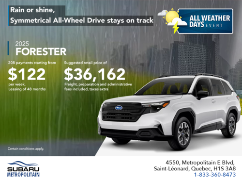 Get the 2025 Forester!