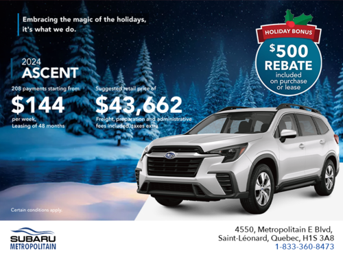 Get the 2024 Ascent today!