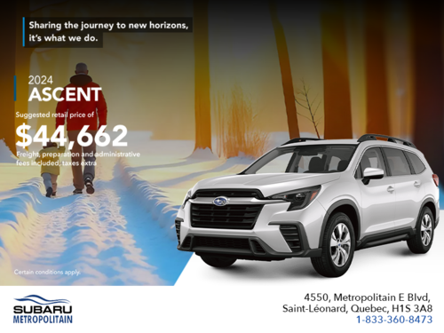 Get the 2024 Ascent today!