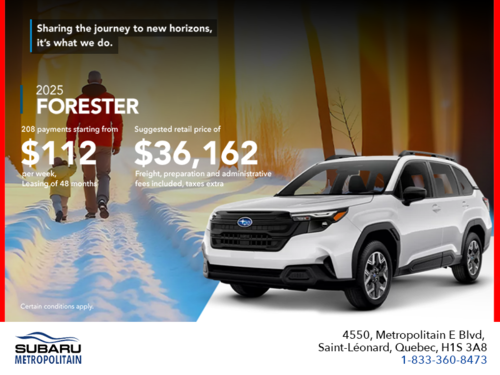 Get the 2025 Forester!