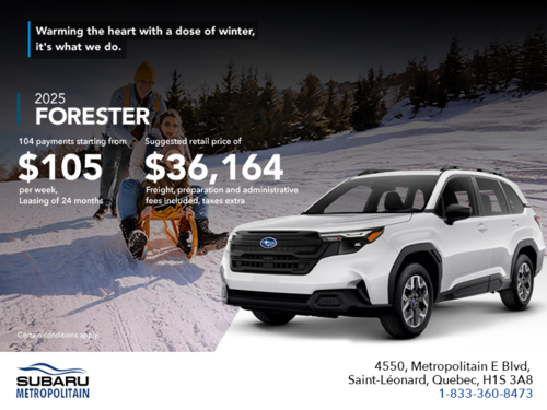 Get the 2025 Forester!