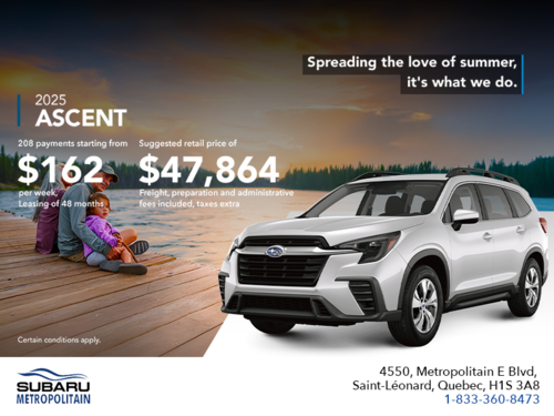 Get the 2025 Ascent today!