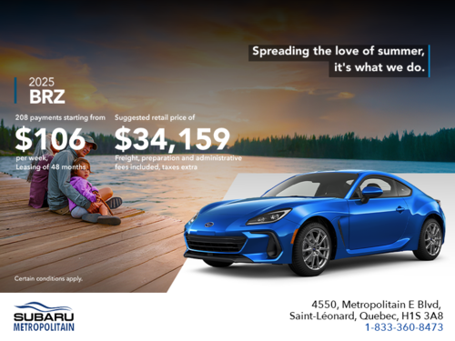 Get the 2025 BRZ today!