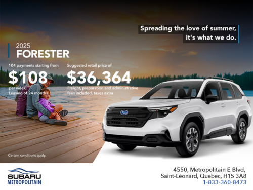 Get the 2025 Forester!