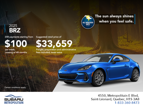 Get the 2025 BRZ today!
