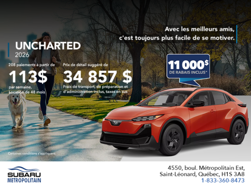 Procurez-vous le Uncharted 2026!