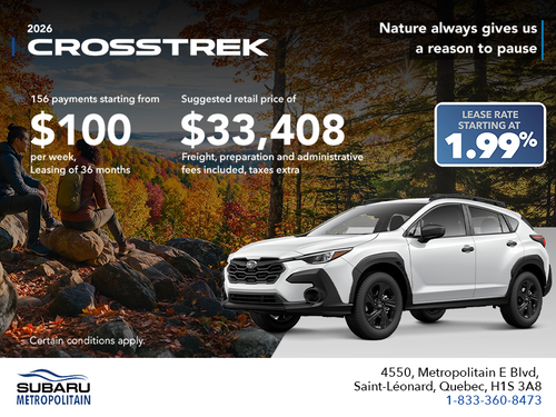 2026 Subaru Crosstrek