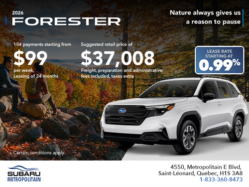 2026 Subaru Forester
