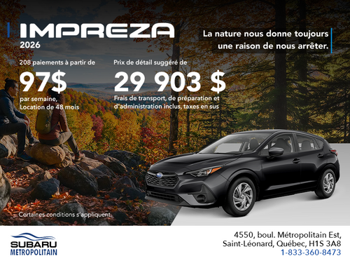 Subaru Impreza  2026