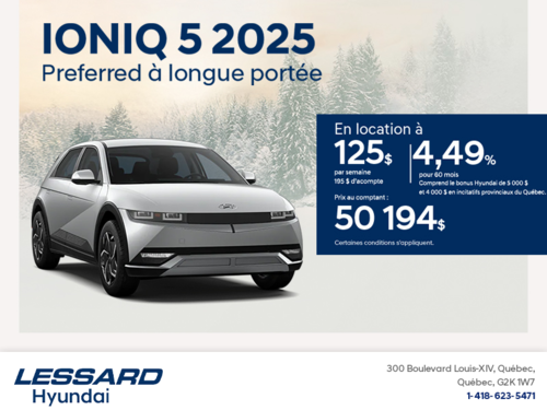 Procurez-vous le Hyundai Ioniq 5 2025