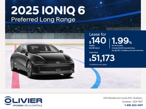 Get the 2025 Hyundai IONIQ 6