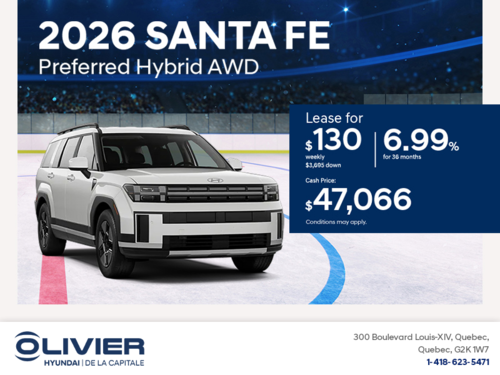 Get the 2026 Hyundai Santa Fe Hybrid