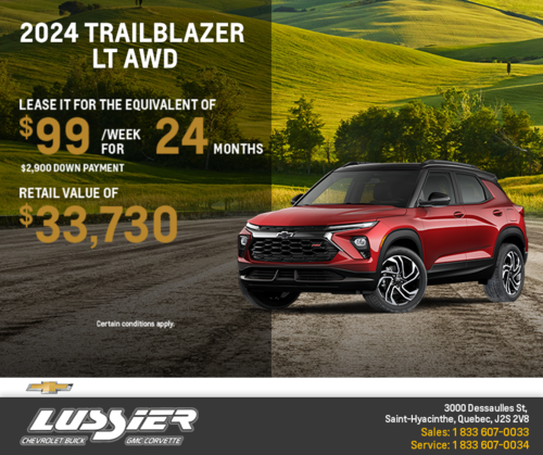 Get the 2024 Chevrolet Trailblazer LT AWD