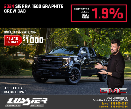 The 2024 GMC Sierra 1500 Graphite Crew Cab