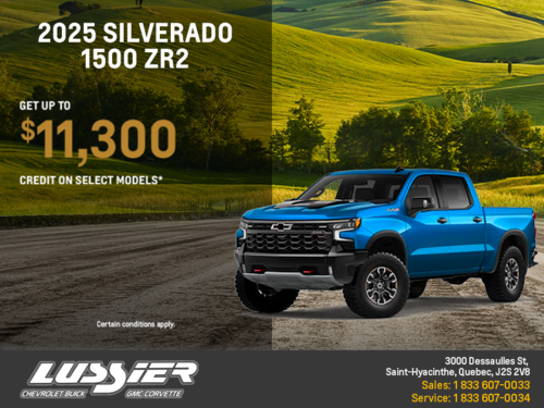 Get the 2025 Chevrolet Silverado 1500 ZR2