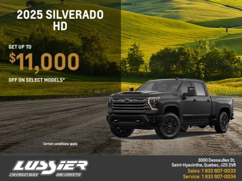 Get the 2025 Chevrolet Silverado HD