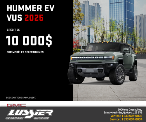 Le GMC Hummer EV VUS 2025