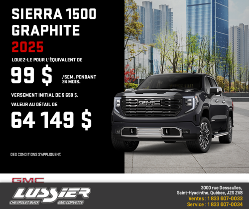 Le GMC Sierra 1500 Graphite 2025