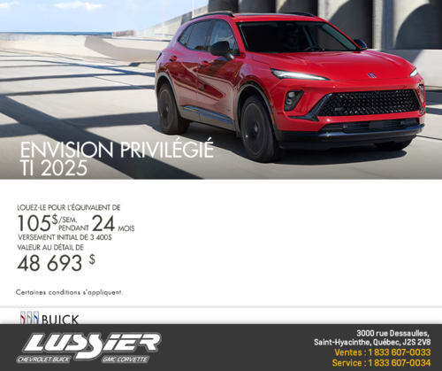 Procurez-vous la Buick Envision 2025