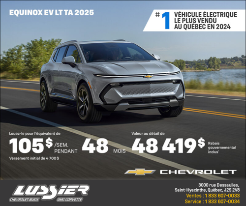 Procurez-vous le Chevrolet Equinox EV 2025