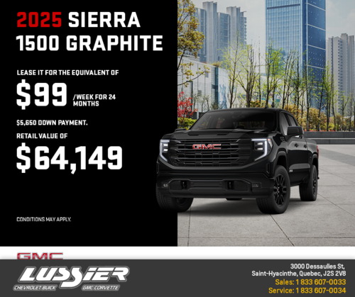 The 2025 GMC Sierra 1500 Graphite