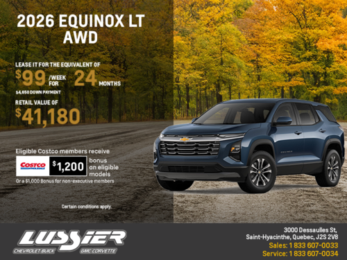 Get the 2026 Chevrolet Equinox LT AWD