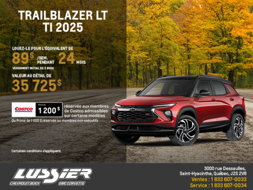 Le Chevrolet Trailblazer LT TI 2026
