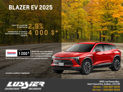 Procurez-vous le Chevrolet Blazer EV 2025