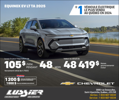 Procurez-vous le Chevrolet Equinox EV 2025