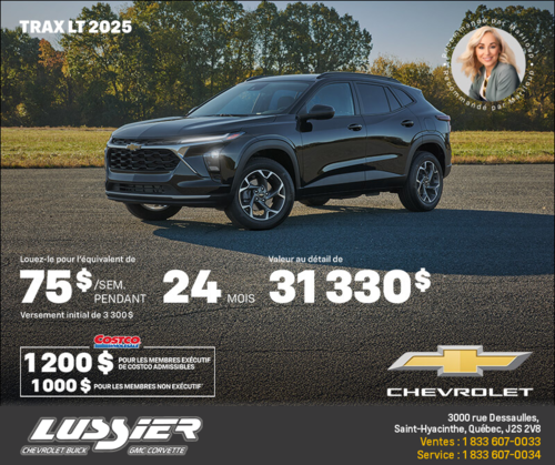 Procurez-vous le Chevrolet Trax LT 2025